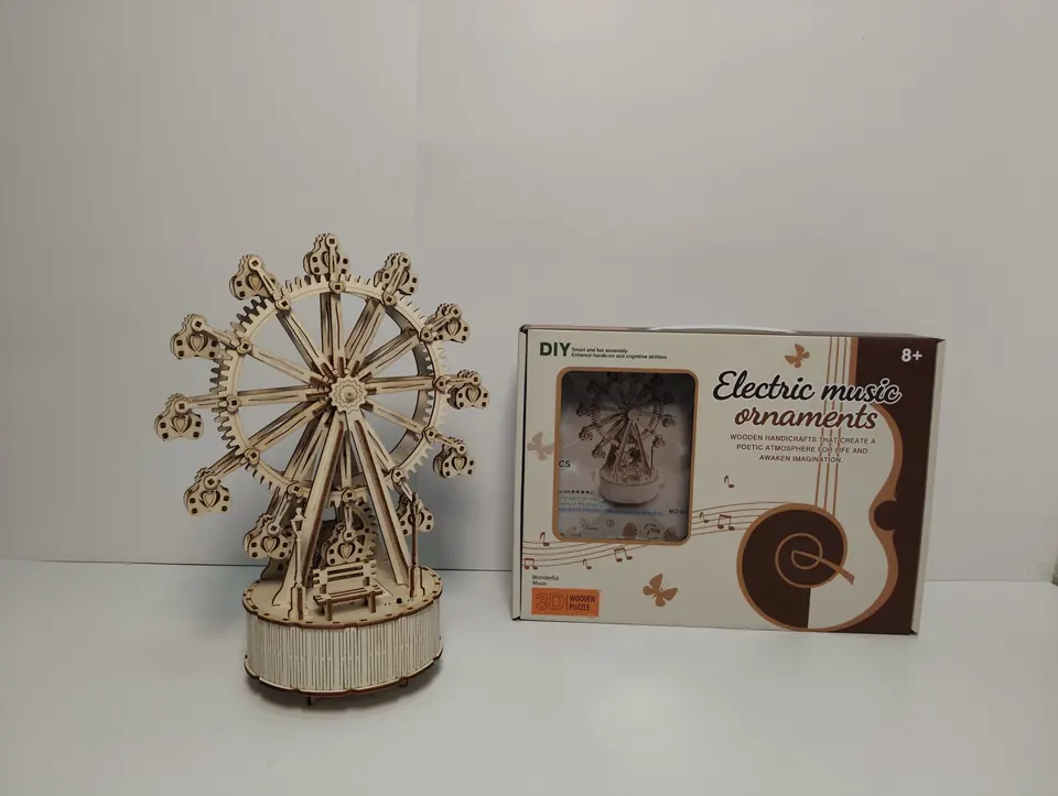 Electric Rotary Rhyme-Ferris Wheel (295pcs) Window Box wholesale from Qili Toys