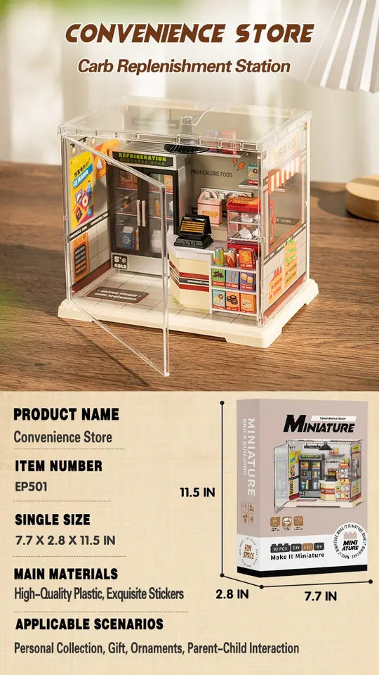 Energy Replenishing Convenience Store 92PCS Color Box wholesale from Qili Toys