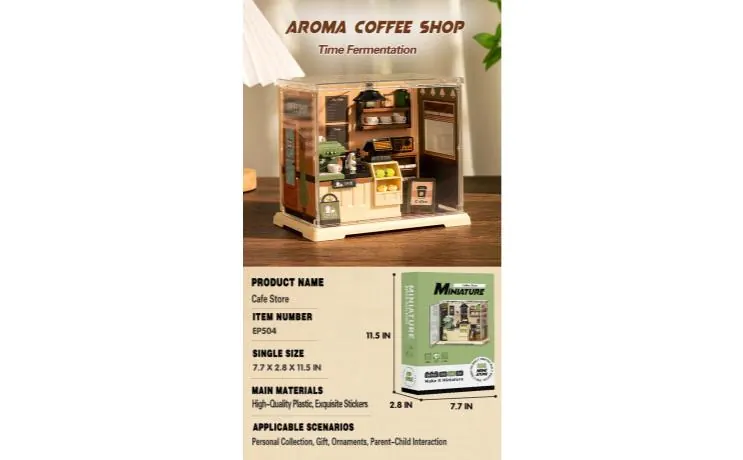 Fragrant Beverage Coffee Shop 90PCS Color Box wholesale from Qili Toys