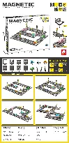 Magnetic Tiles Building Set (56 pcs) Color Box wholesale from Qili Toys