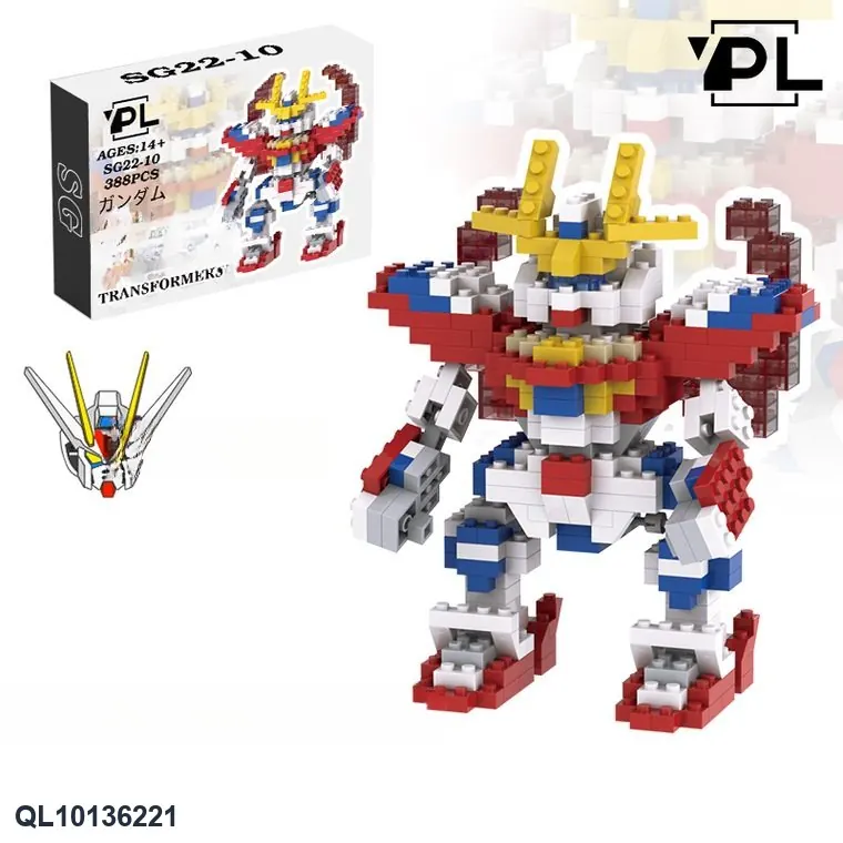 Mecha Series - Build Your Own Flame Blocks Color Box wholesale from Qili Toys