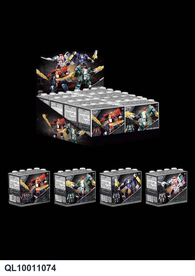 Mechanical Armor (1pdq/4 models mixed) : 113PCS : 107PCS : 108PCS : 109PCS Building Blocks Display Box wholesale from Qili Toys