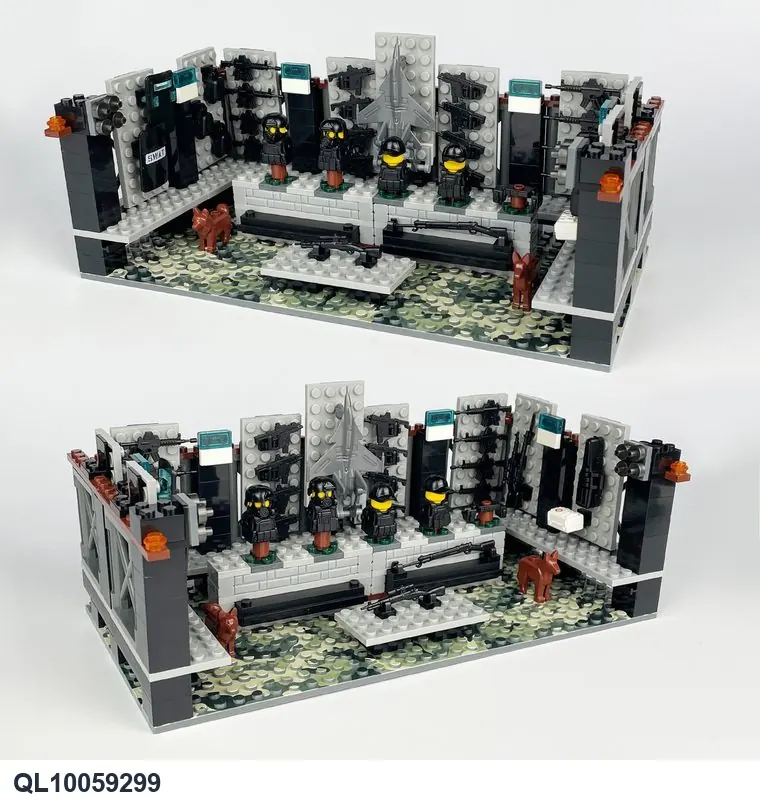 Military Arsenal Building Block Set Bagged Pack wholesale from Qili Toys