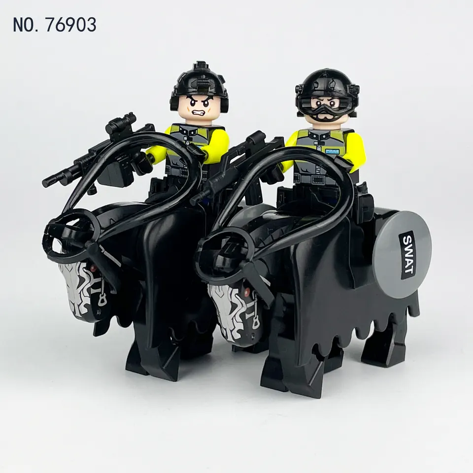 Minifigure Building Block Collection Book-Black Stand White Box wholesale from Qili Toys