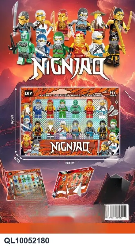Ninja 12 Building Block Minifigure Window Box Window Box wholesale from Qili Toys