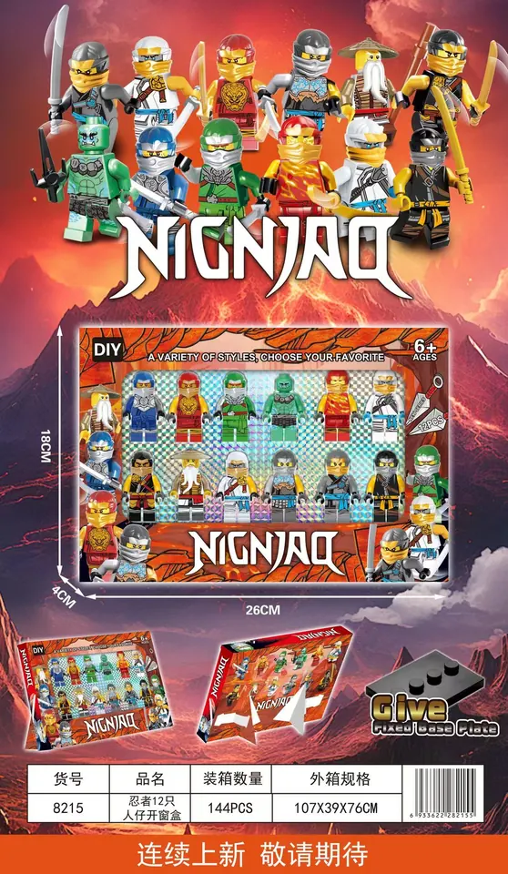 Ninja 12 Building Block Minifigure Window Box Window Box wholesale from Qili Toys