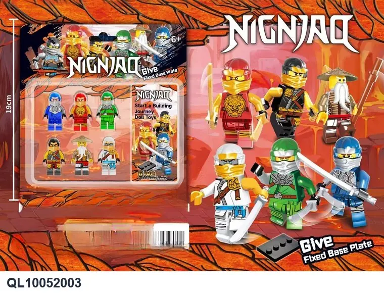 Ninja Building Block Minifigure 6PCS Insert Board wholesale from Qili Toys
