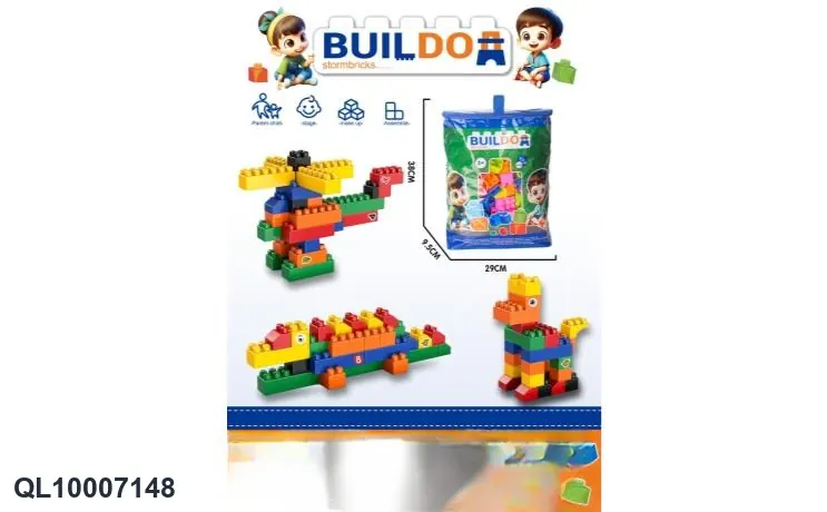 Puzzle Building Blocks 250PCS Tote Bag wholesale from Qili Toys