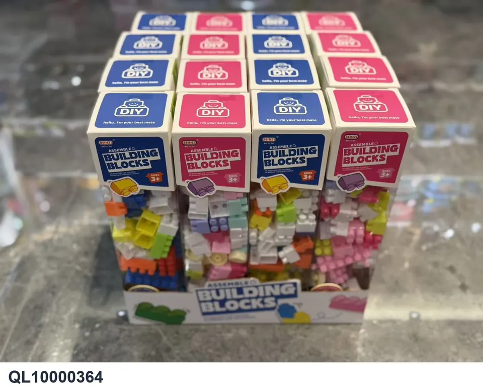 Puzzle Small Particle Building Blocks 100PCS Display Box wholesale from Qili Toys