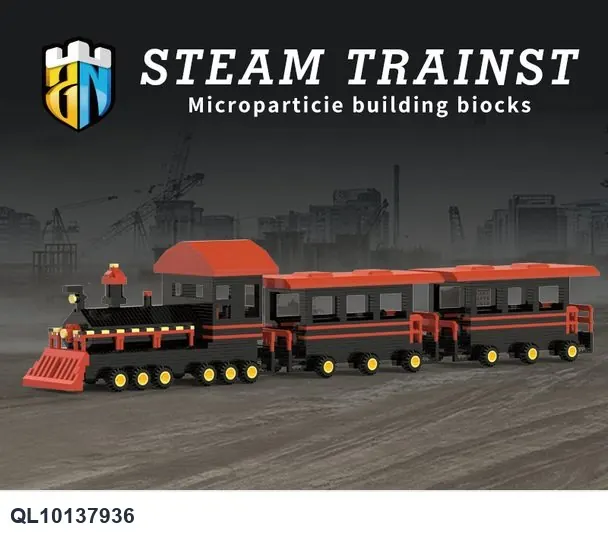 Rolling Train Building Blocks Color Box wholesale from Qili Toys
