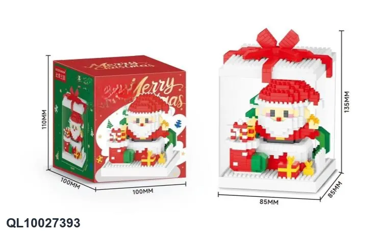 Santa Claus (with transparent dust cover) 623PCS Color Box wholesale from Qili Toys