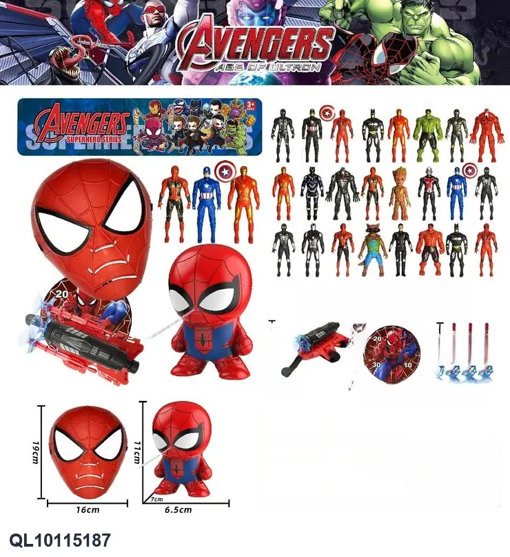 Starscream Water Gun Doll Launcher + 3 Minifigures Mask + Target PVC Bag wholesale from Qili Toys