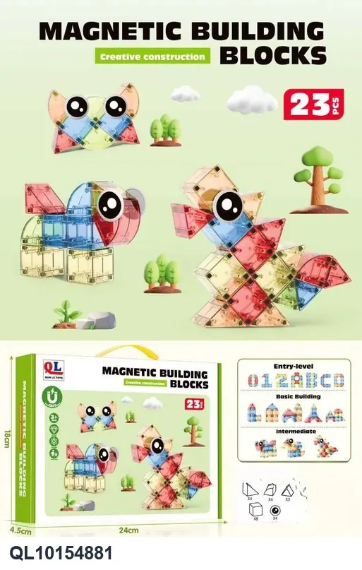 Versatile Magnetic Building Blocks For Learning And Development. Color Box wholesale from Qili Toys