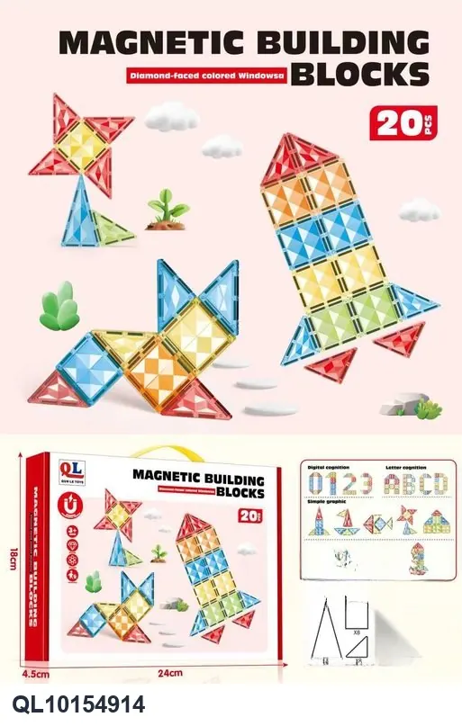 Versatile Magnetic Building Blocks For Learning And Development. Color Box wholesale from Qili Toys
