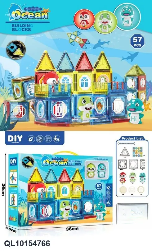 Versatile Magnetic Building Blocks Window Box wholesale from Qili Toys