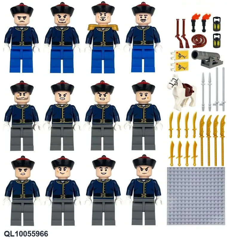 12 Qing Dynasty Minifigures Bagged Pack wholesale from Qili Toys