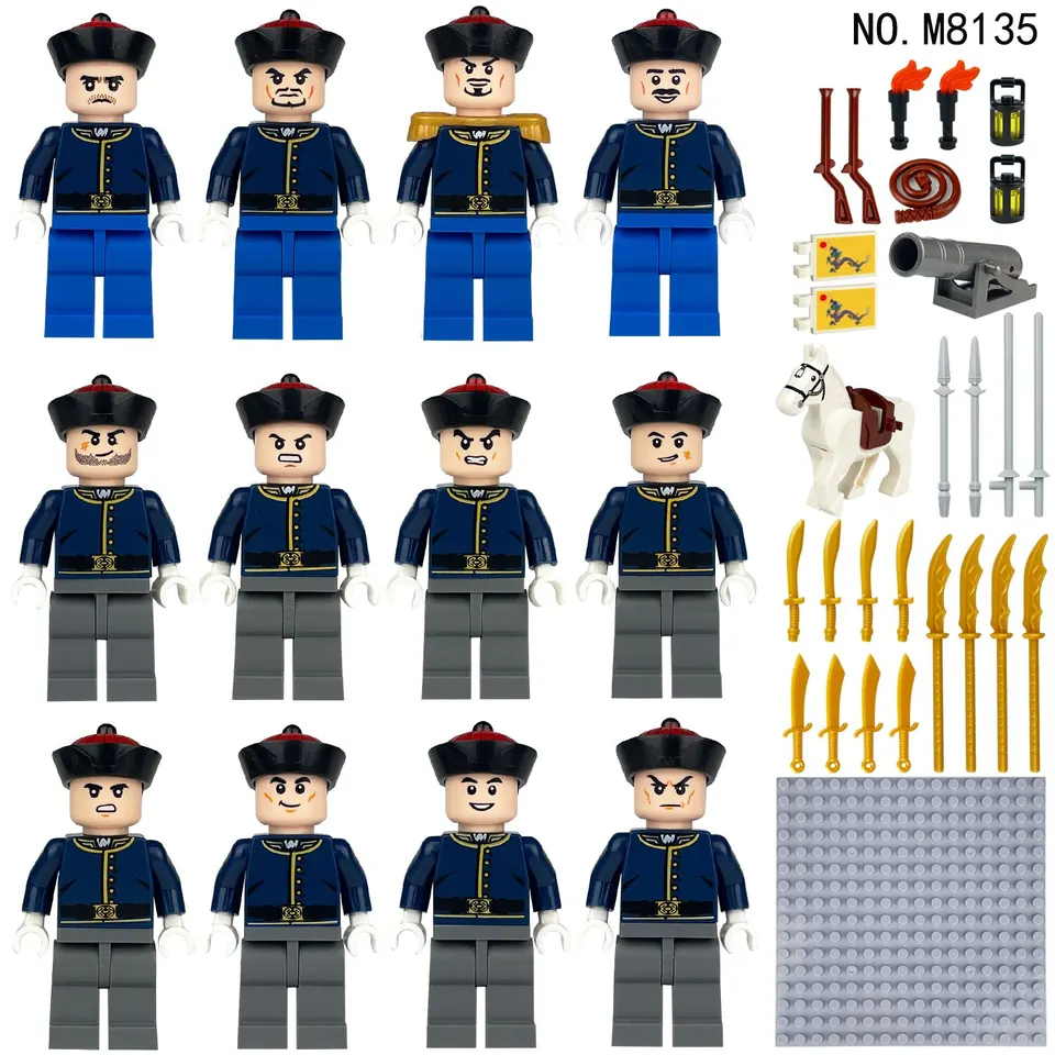 12 Qing Dynasty Minifigures Bagged Pack wholesale from Qili Toys