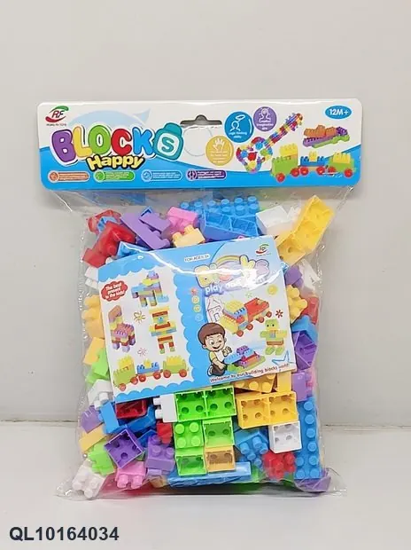220 Pieces Of Building Blocks/PVC Transparent Card Head Bags PVC Super Transparent Card Head Bag wholesale from Qili Toys