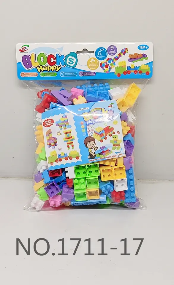 220 Pieces Of Building Blocks/PVC Transparent Card Head Bags PVC Super Transparent Card Head Bag wholesale from Qili Toys