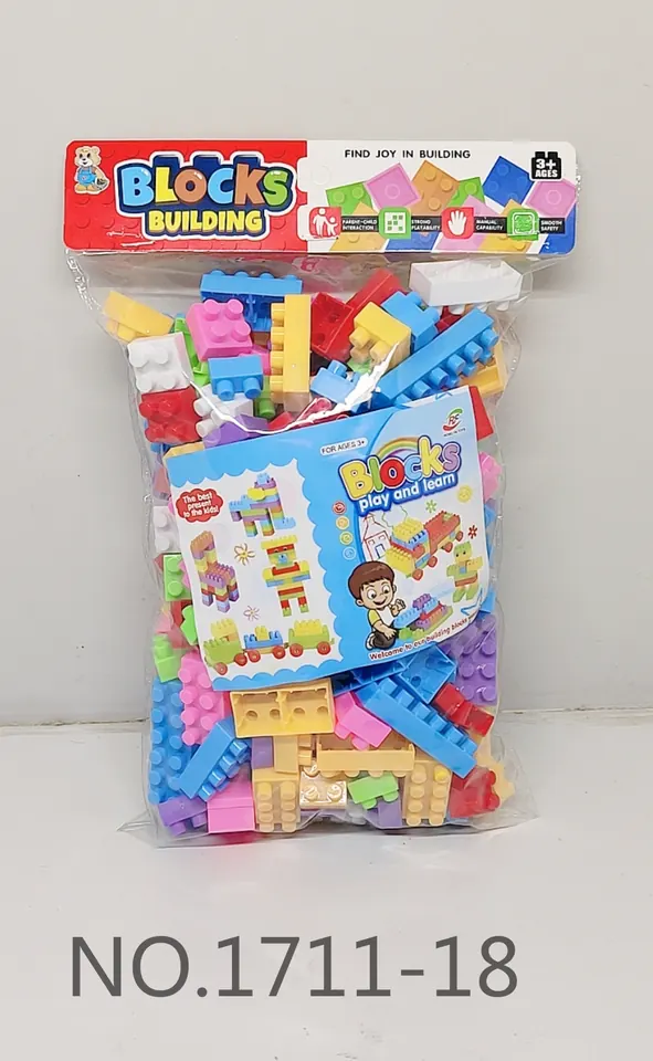 220 Pieces Of Building Blocks/PVC Transparent Card Head Bags PVC Super Transparent Card Head Bag wholesale from Qili Toys