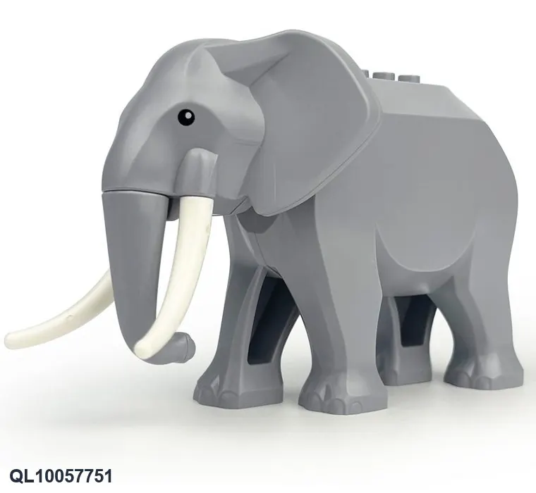 76911 Bull Elephant-Light Gray Bagged Pack wholesale from Qili Toys