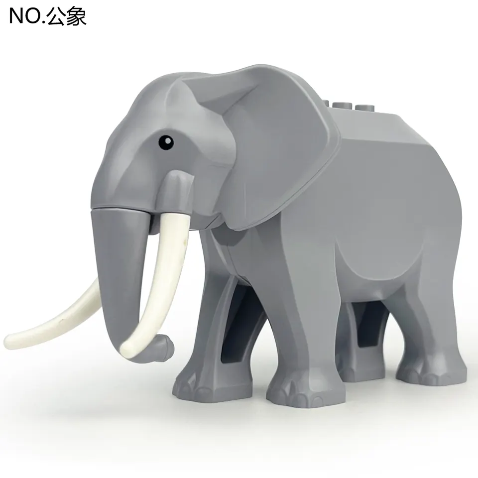 76911 Bull Elephant-Light Gray Bagged Pack wholesale from Qili Toys