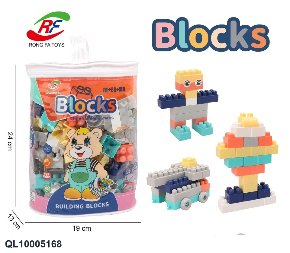 90 Building Blocks/Handbag Tote Bag wholesale from Qili Toys