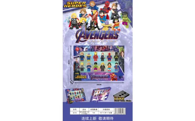 Avengers 12 Building Block Minifigures Window Box Disassembly Pack wholesale from Qili Toys