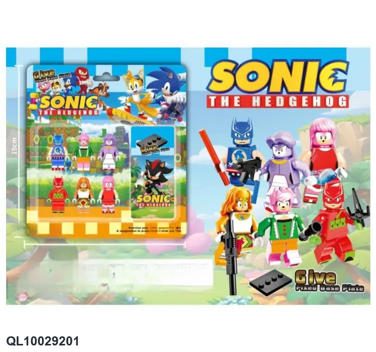Blue Speedster Building Block Minifigure 6PCS Disassembly Pack wholesale from Qili Toys