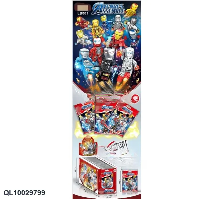 Building Block Minifigure Blind Box Display Box wholesale from Qili Toys