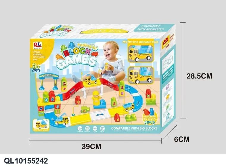Building Block Tracks Window Box wholesale from Qili Toys