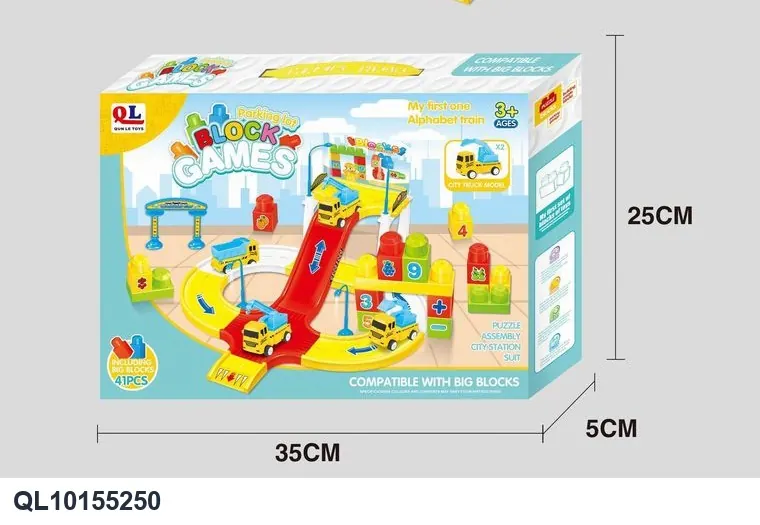 Building Block Tracks Color Box wholesale from Qili Toys