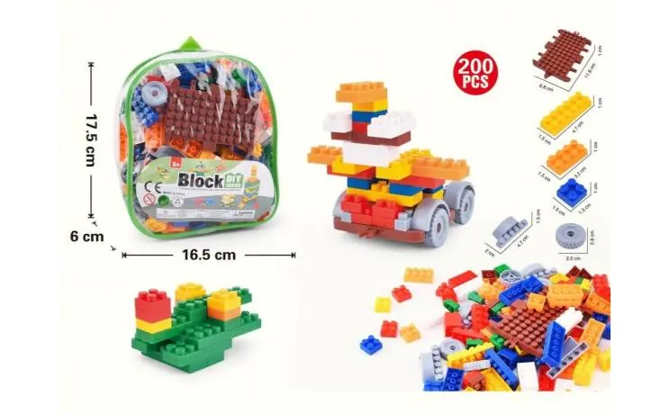 Building Blocks 200PCS Backpack Bag wholesale from Qili Toys