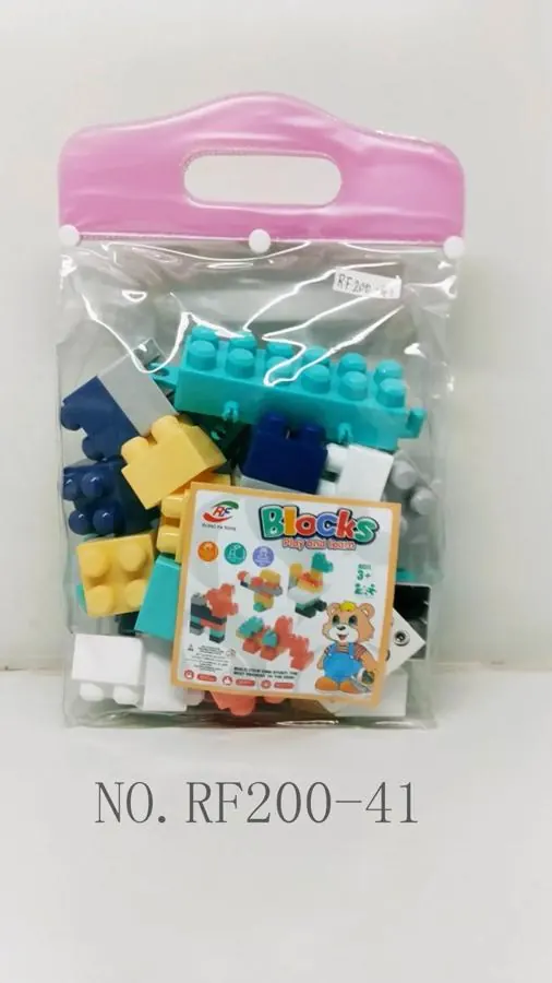 Creative Assembly Building Blocks Set Tote Bag wholesale from Qili Toys