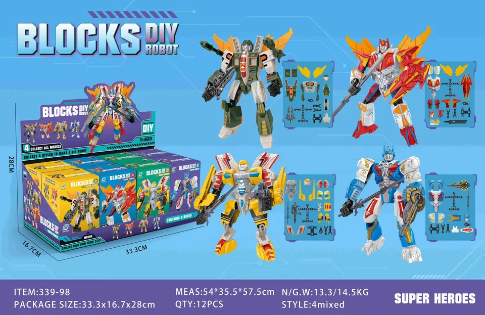 Creative Assembly Building Blocks Set Display Box wholesale from Qili Toys