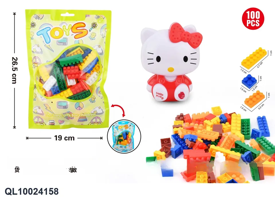 Creative Assembly Building Blocks Set Color Bag wholesale from Qili Toys