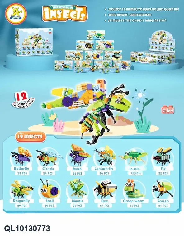 Creative Assembly Building Blocks Set White Bag wholesale from Qili Toys
