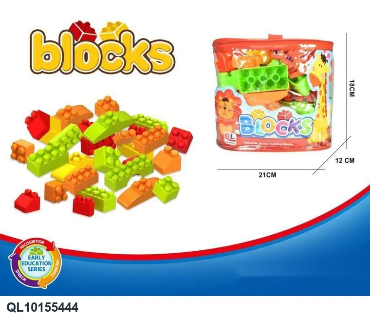 Creative Assembly Building Blocks Set (40 pcs) Bagged Pack wholesale from Qili Toys