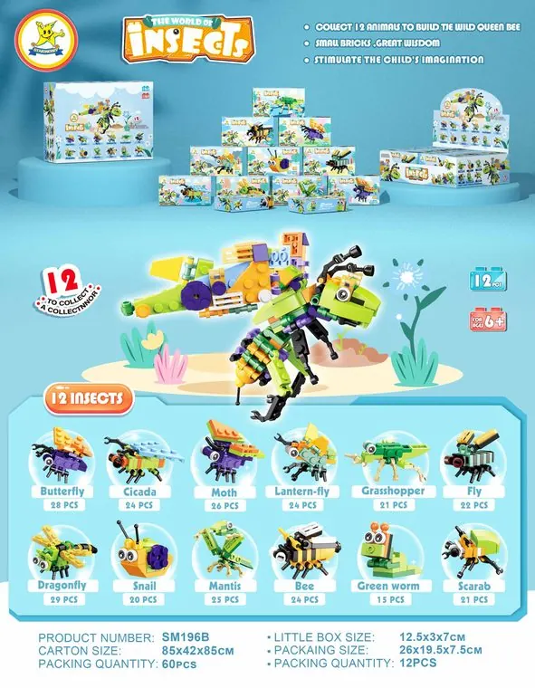 Creative Assembly Building Blocks Set White Bag wholesale from Qili Toys