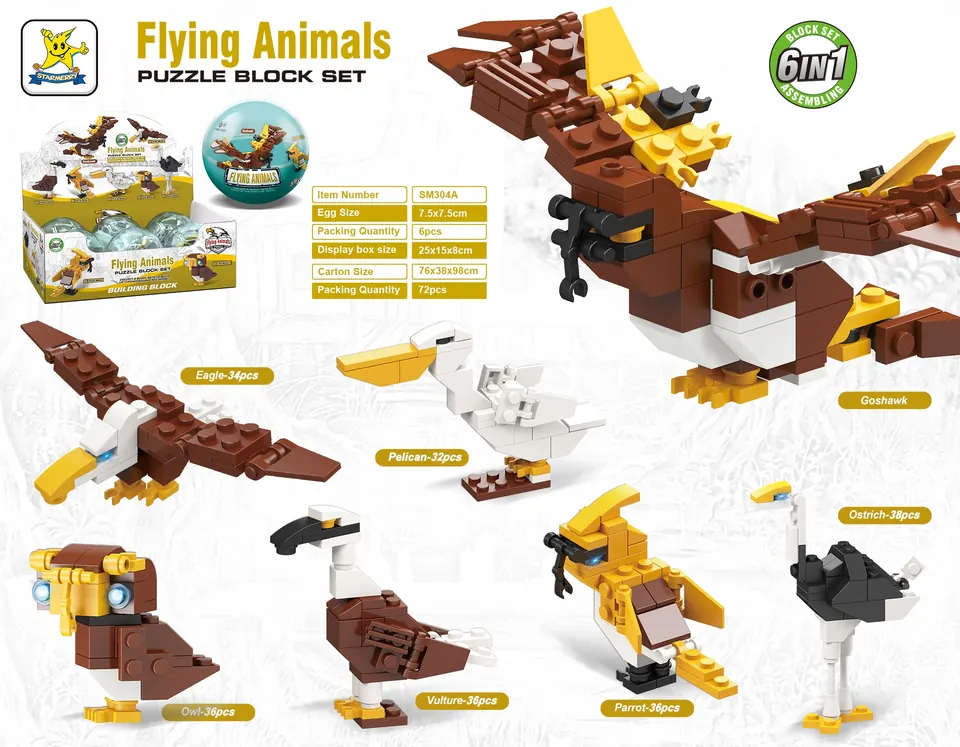 Creative Assembly Building Blocks Set Twist Egg Display Case wholesale from Qili Toys