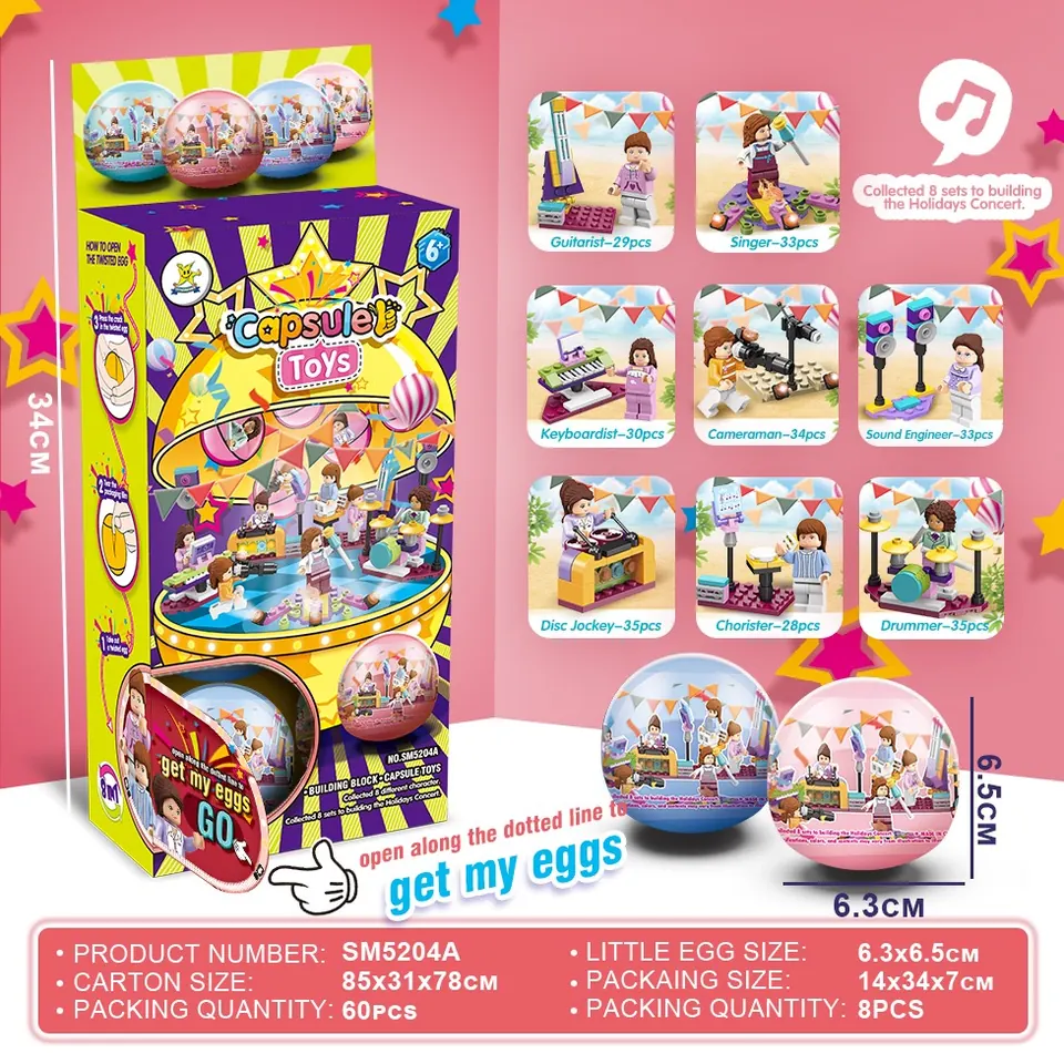 Creative Assembly Building Blocks Set Twist Eggs; Blind Boxes wholesale from Qili Toys