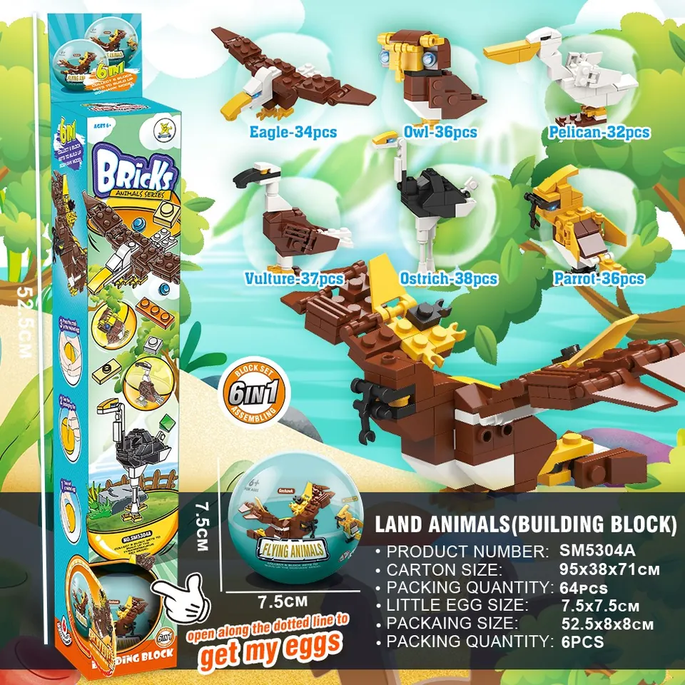 Creative Assembly Building Blocks Set Twist Eggs; Blind Boxes wholesale from Qili Toys