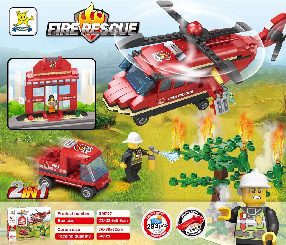 Creative Assembly Building Blocks Set Color Box wholesale from Qili Toys