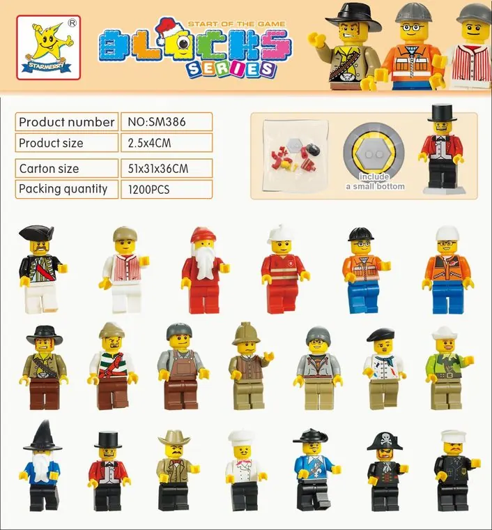 Creative Assembly Building Blocks Set White Bag wholesale from Qili Toys