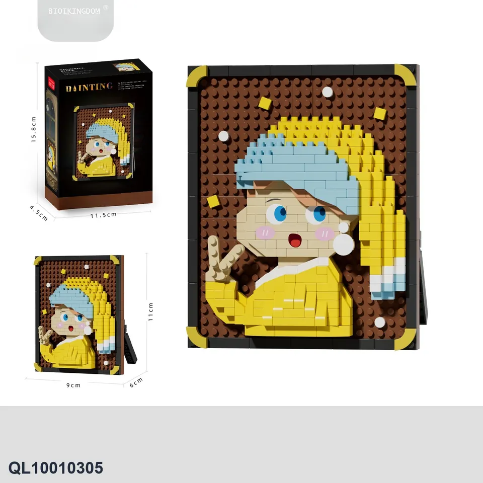 Famous Painting-Pearl Girl 340PCS Color Box wholesale from Qili Toys