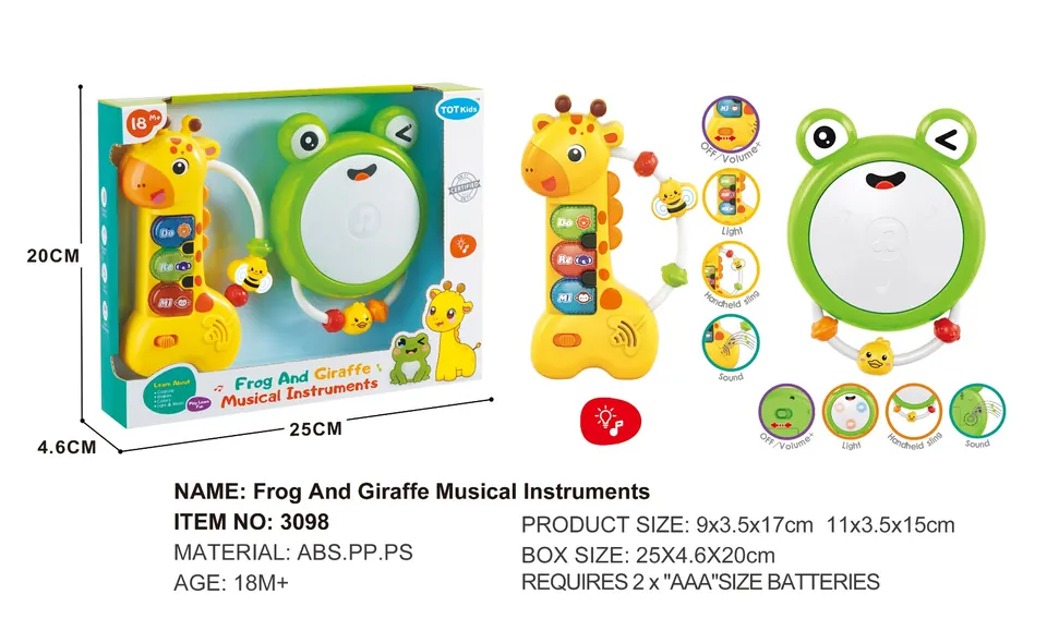 Frog Giraffe Light And Music Combination Window Box wholesale from Qili Toys