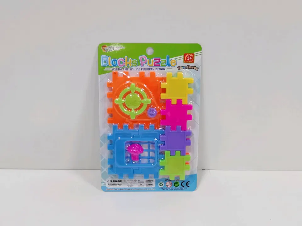 Fun Building-Block Tableware Blister Board wholesale from Qili Toys