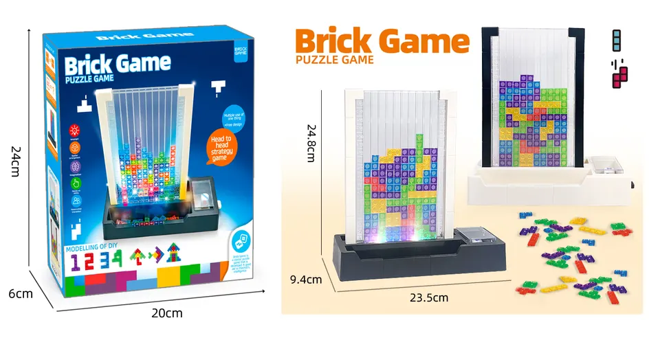 Light-Up Russian Building Blocks Color Box wholesale from Qili Toys