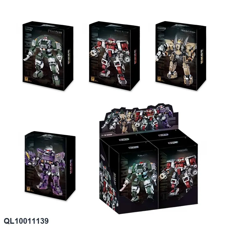 MINI Mechanical Armor Building Blocks Display Box wholesale from Qili Toys