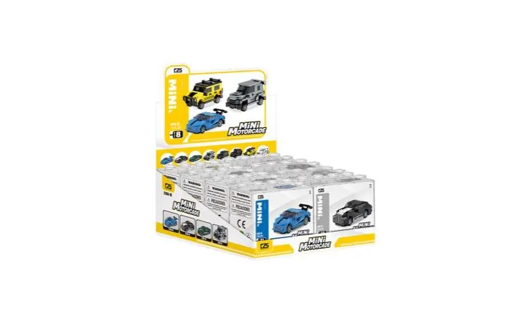 Mini Car Building Blocks (8pcs single price) Display Box wholesale from Qili Toys